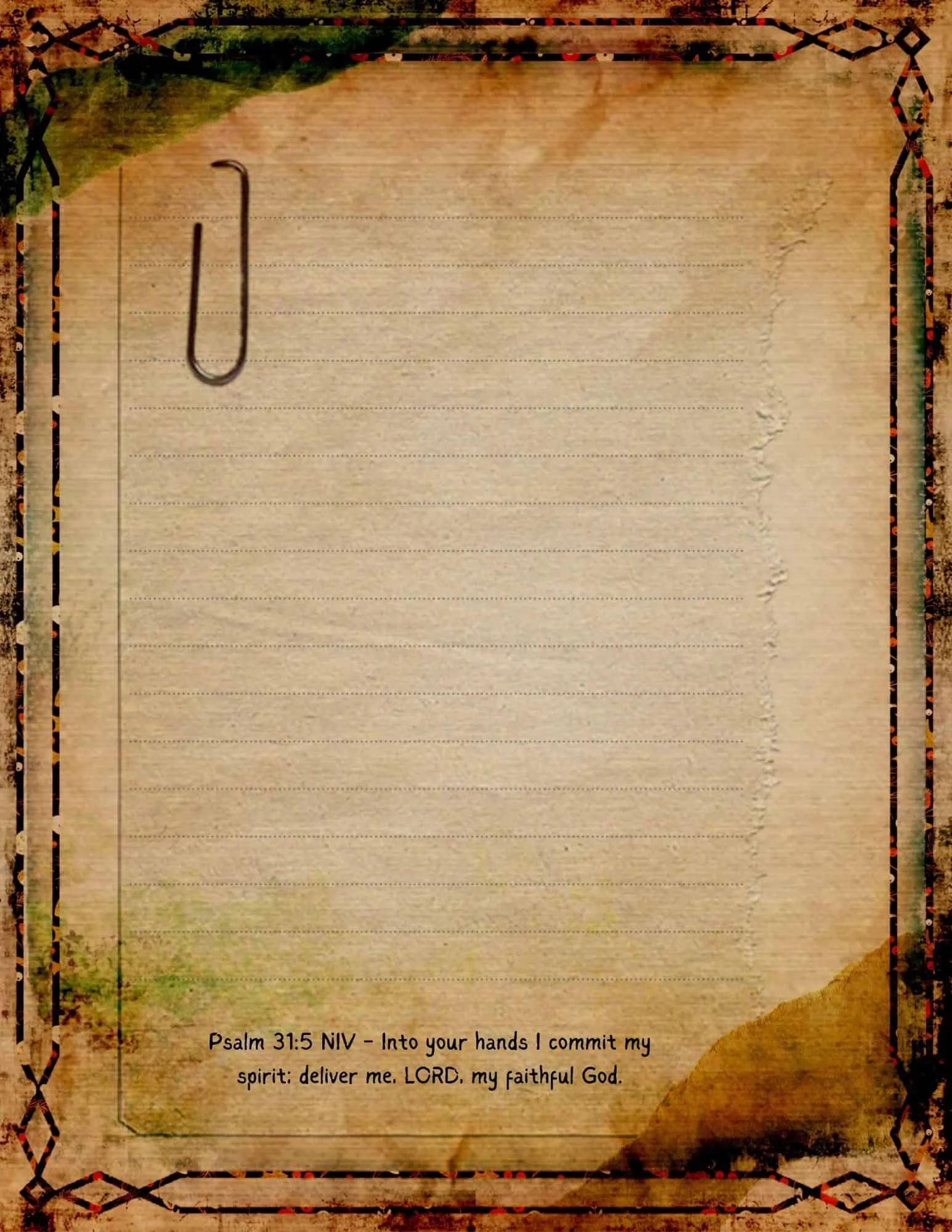 Free Printable Bible Stationery