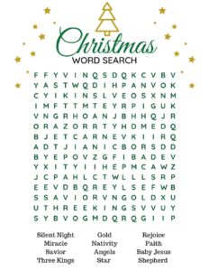 Free Printable Christmas Word Searches Pretty Providence