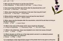 free printable easter bible trivia quiz with answer key