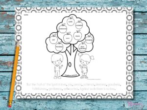 Free Printable Fruit Of The Spirit Activity Sheet For Kids