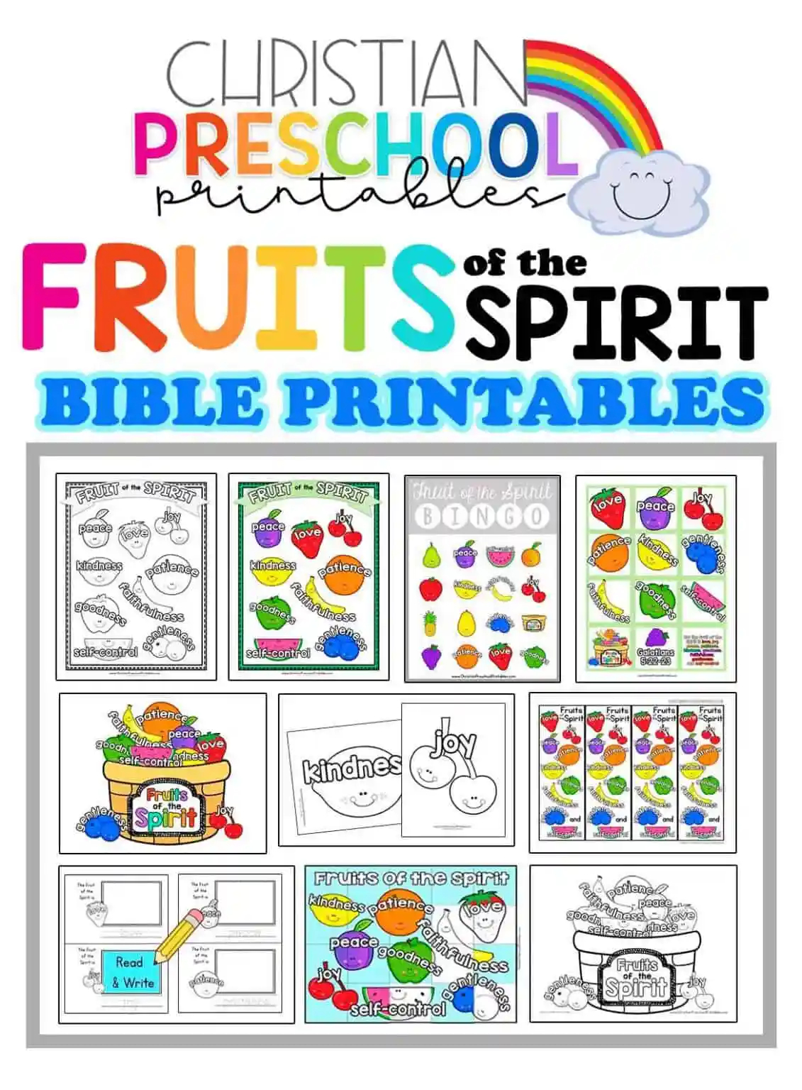 Free Preschool Bible Printables