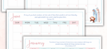 Free Printable Monthly Bible Verse Calendar