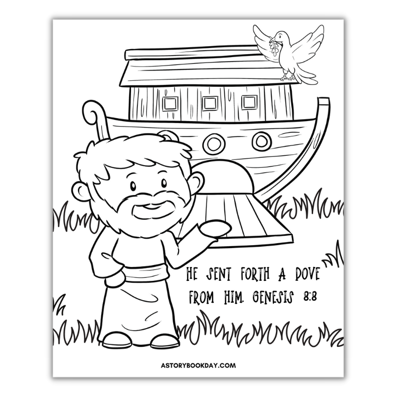 Noah Ark Bible Story for Kids Printable