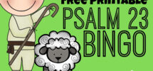 FREE Printable Psalm 23 Bingo