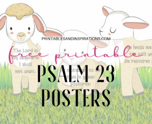 Free Printable Psalm 23 Poster Banner Printables And Inspirations