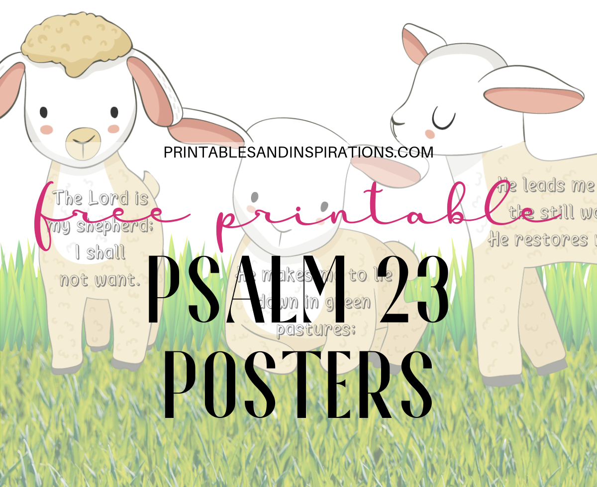 Free Printable Psalm 23 Poster Banner Printables And Inspirations