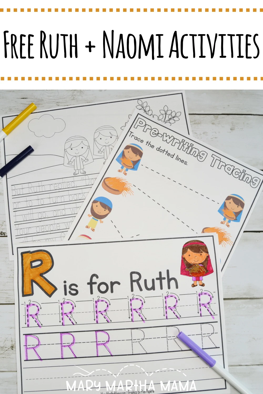 Free Printable Ruth And Naomi Activities Mary Martha Mama