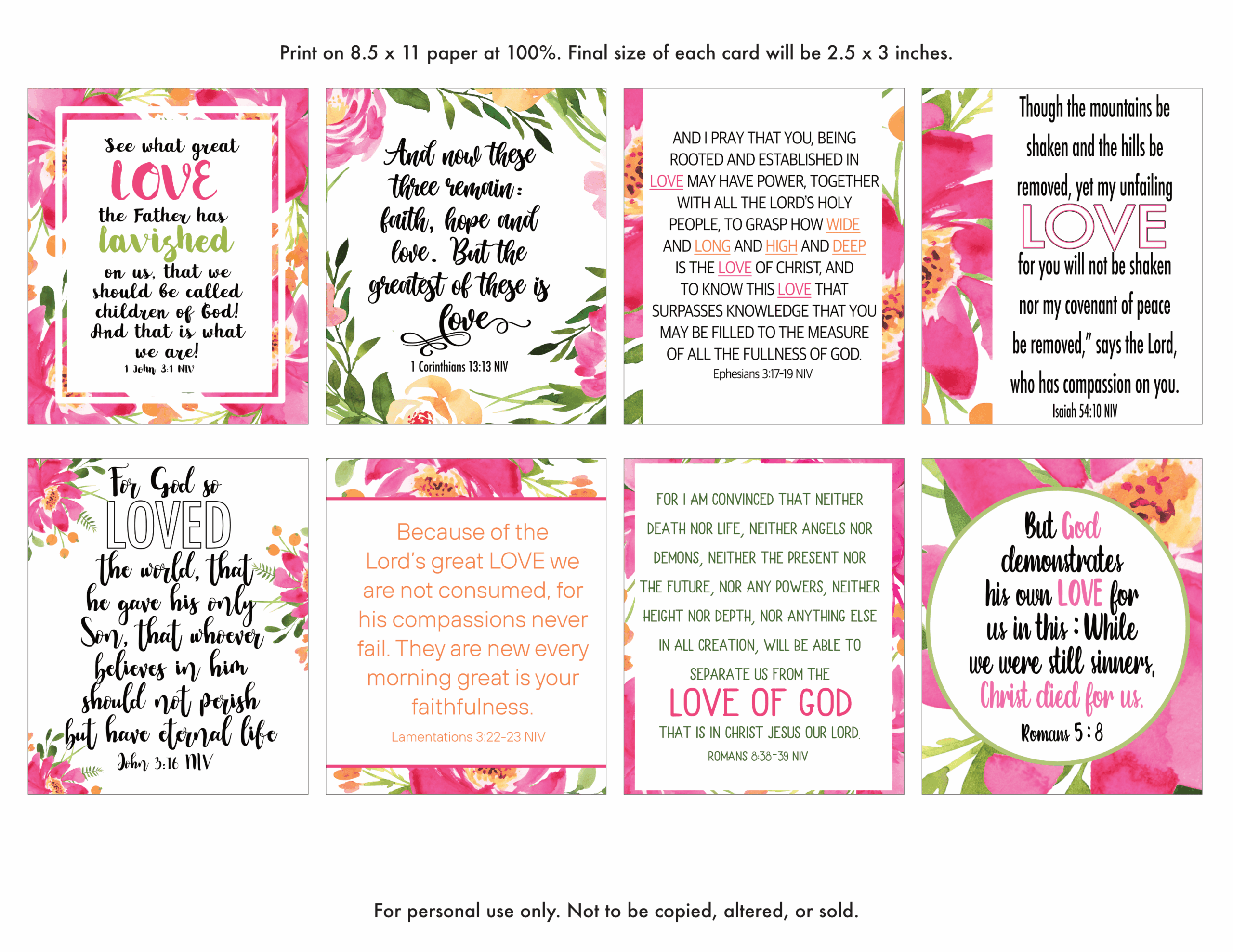 Mini Bible Printable