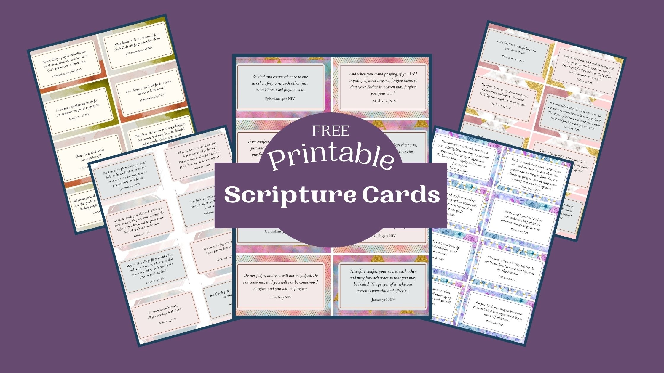 Free Printable Scripture Cards