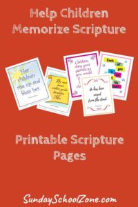 free printable scripture pages for kids on sunday school zone