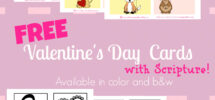 FREE Printable Valentine Cards Kids Bible Verse Cards Blessed Beyond A Doubt