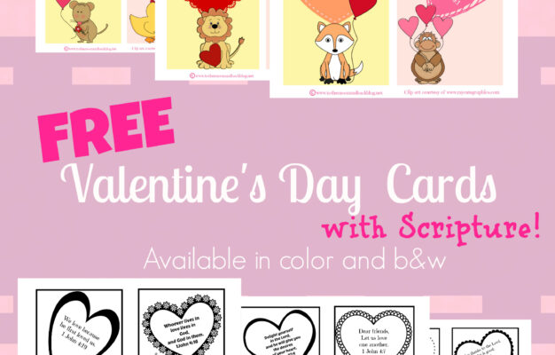 FREE Printable Valentine Cards Kids Bible Verse Cards Blessed Beyond A Doubt