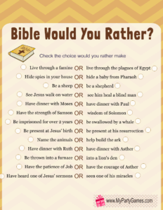 Free Printable Would You Rather Game Bible Edition