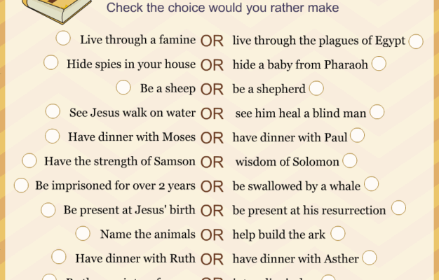 Free Printable Would You Rather Game Bible Edition