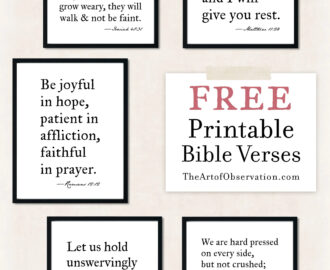 Free Printables Bible Verse Wall Art The Art Of Observation