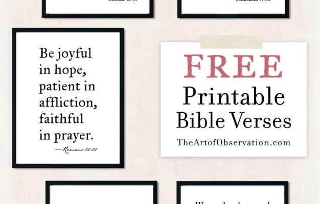 Free Printables Bible Verse Wall Art The Art Of Observation