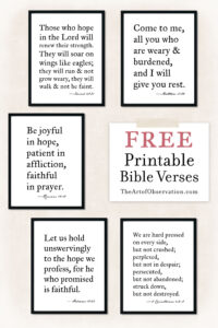 Free Printables Bible Verse Wall Art The Art Of Observation Worksheets Library
