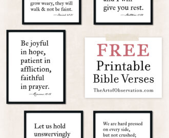 Free Printables Bible Verse Wall Art The Art Of Observation Worksheets Library