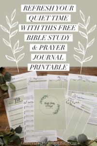 Free Quiet Time And Prayer Journal Printable