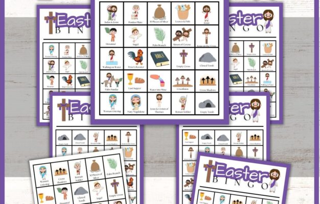 Free Religious Easter Bingo Printable Healing Home