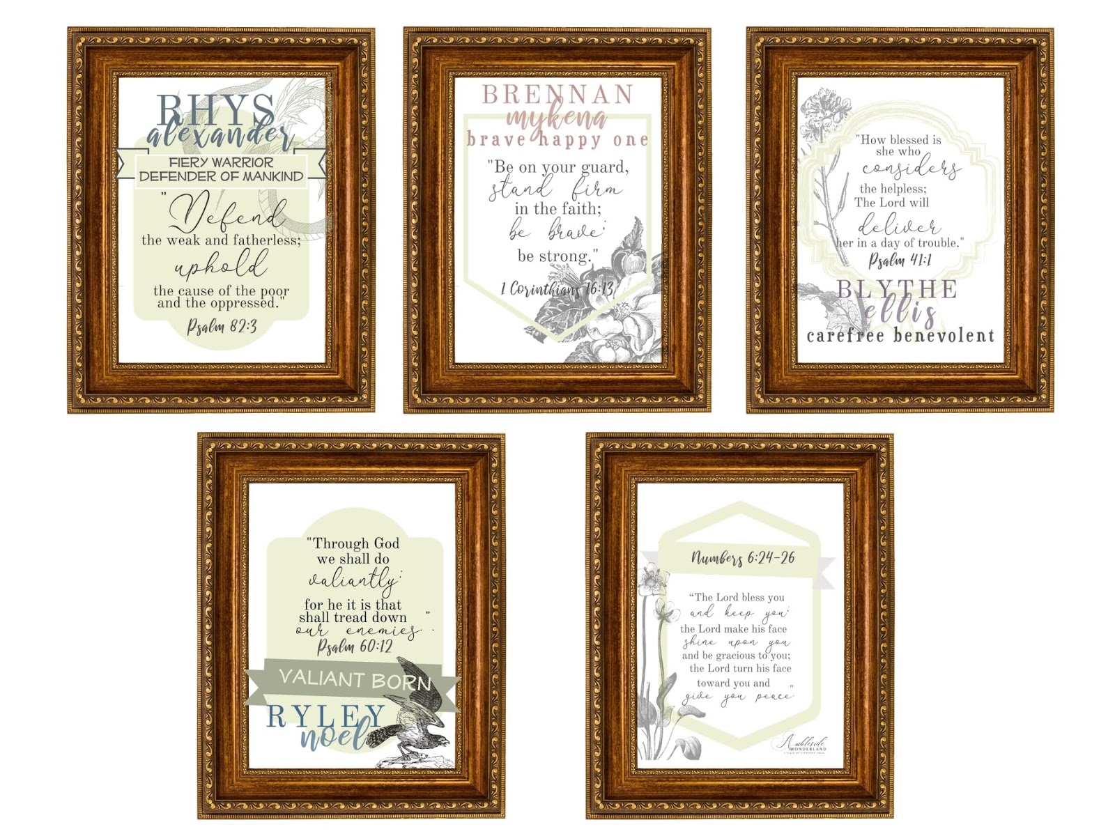 Free Scripture Printable PDF Download Ambleside Wonderland