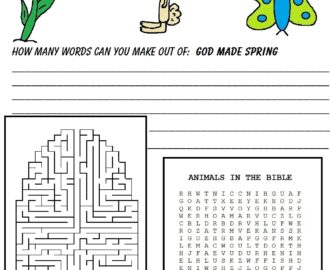 Free Spring Sunday School Lesson Plan For Kids