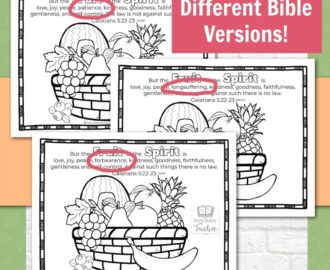 Fruit Of The Spirit Activity Page Kids Bible Teacher