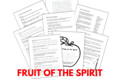 Fruit Of The Spirit Bible Study Lesson Kids Teens Etsy