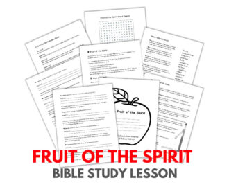 Fruit Of The Spirit Bible Study Lesson Kids Teens Etsy