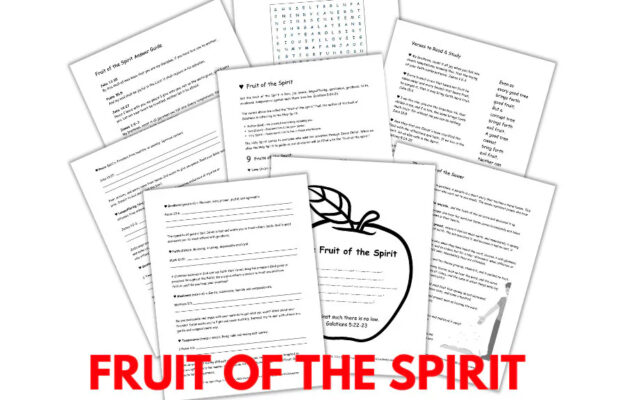 Fruit Of The Spirit Bible Study Lesson Kids Teens Etsy