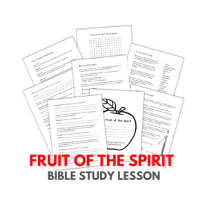 fruit of the spirit bible study lesson kids teens etsy