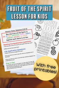Fruit Of The Spirit Lesson For Kids With Free Printables Eat Or Drink