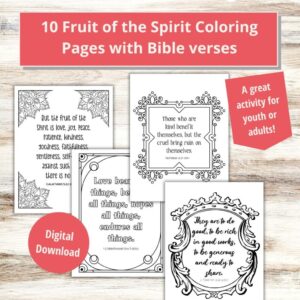 Fruit Of The Spirit Worksheets For Adults And Teens Families With Grace