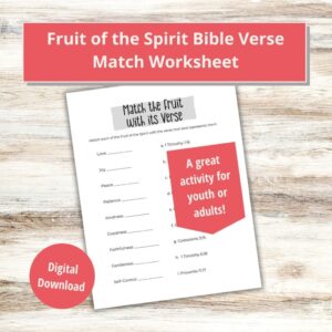 Fruit Of The Spirit Worksheets For Adults And Teens Families With Grace