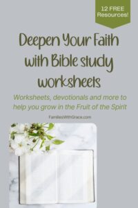Fruit Of The Spirit Worksheets For Adults And Teens Families With Grace