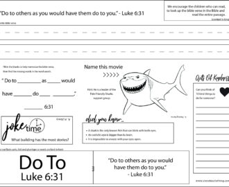 Fun Bible Verse Worksheets For Kids Six Notes Clothing