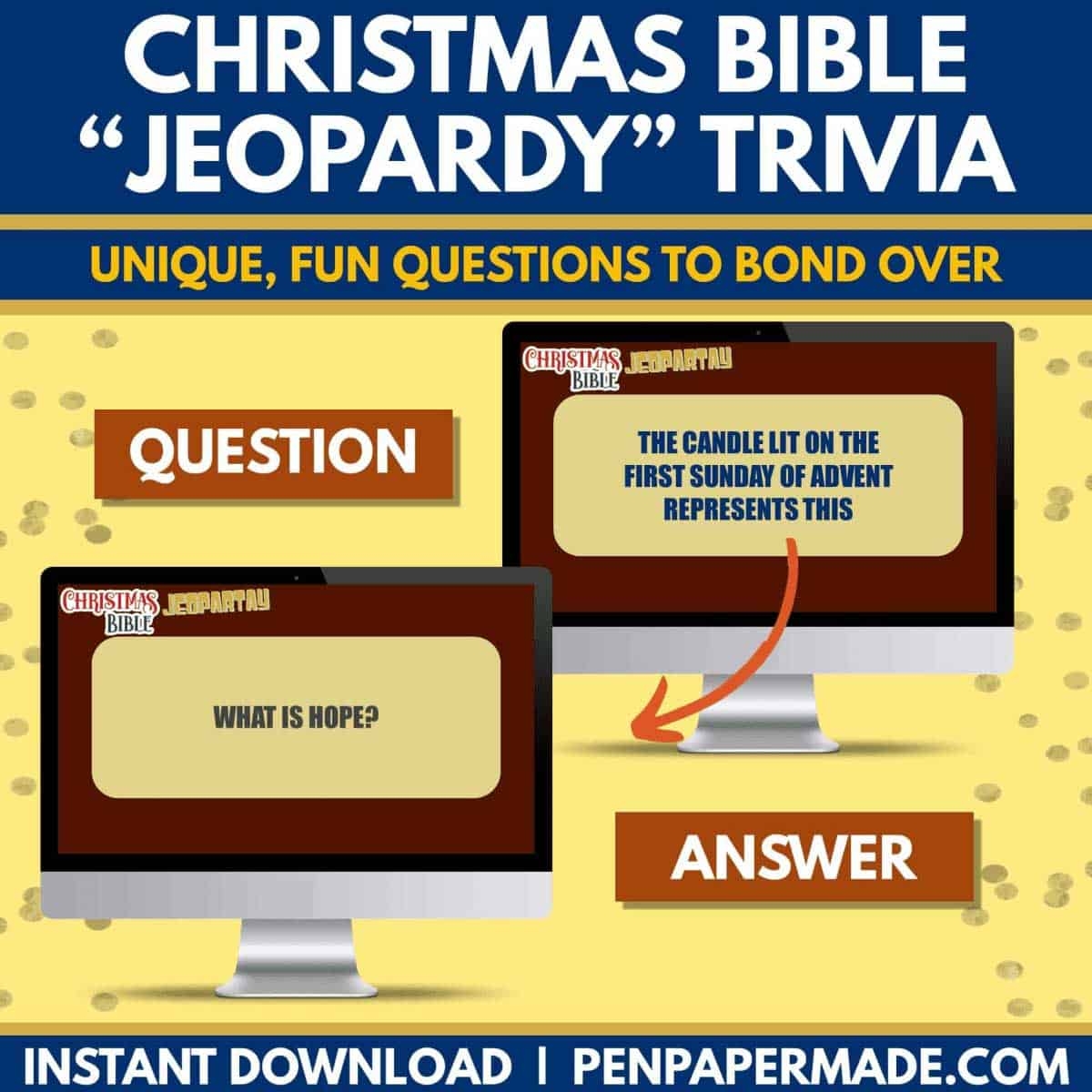 Bible Jeopardy Game Printable