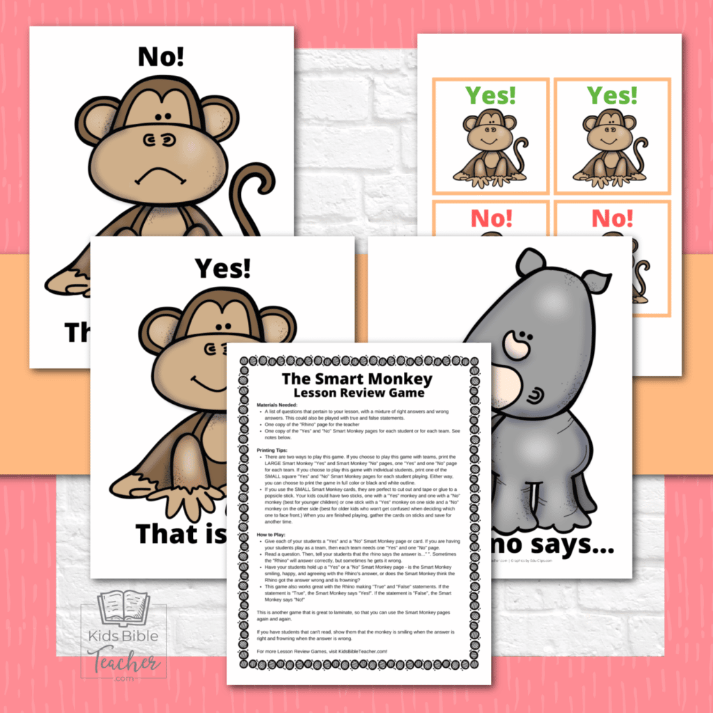 Children Bible Study Lesson Printable