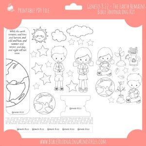 Genesis 8 22 The Earth Remains Bible Journaling Kit