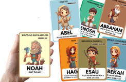 Genesis Series Bible Character Flashcards For Kids Christian Education Tool Printable Digital Download Bible Cards Christian Printable Etsy
