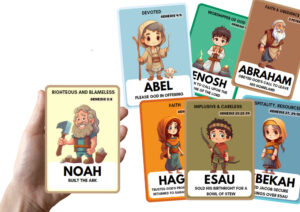 Genesis Series Bible Character Flashcards For Kids Christian Education Tool Printable Digital Download Bible Cards Christian Printable Etsy
