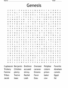 Genesis Word Search WordMint