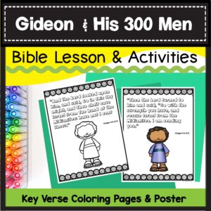 Gideon And His 300 Men Bible Story Lesson And Activities Made By Teachers