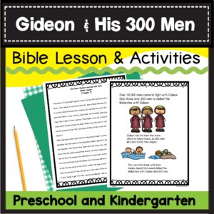 Gideon And His 300 Men Bible Story Lesson And Activities Made By Teachers