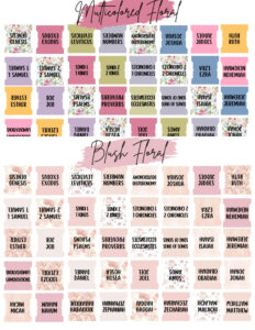 Glossy Vinyl Bible Tabs With Placement Guide For Bible Study Etsy