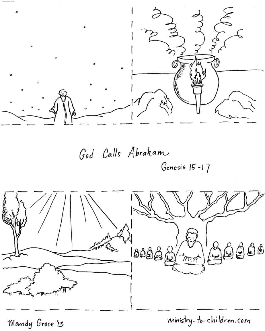God Calls Abraham Coloring Page Ministry To Children