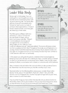God s Brave Girl Study Leader Guide For Girls Like You