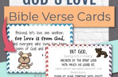 God s Love Bible Verse Cards Kids Bible Teacher