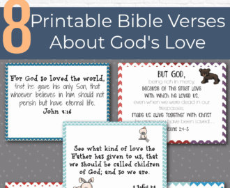 God s Love Bible Verse Cards Kids Bible Teacher