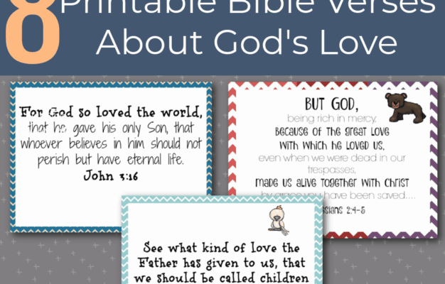 God s Love Bible Verse Cards Kids Bible Teacher